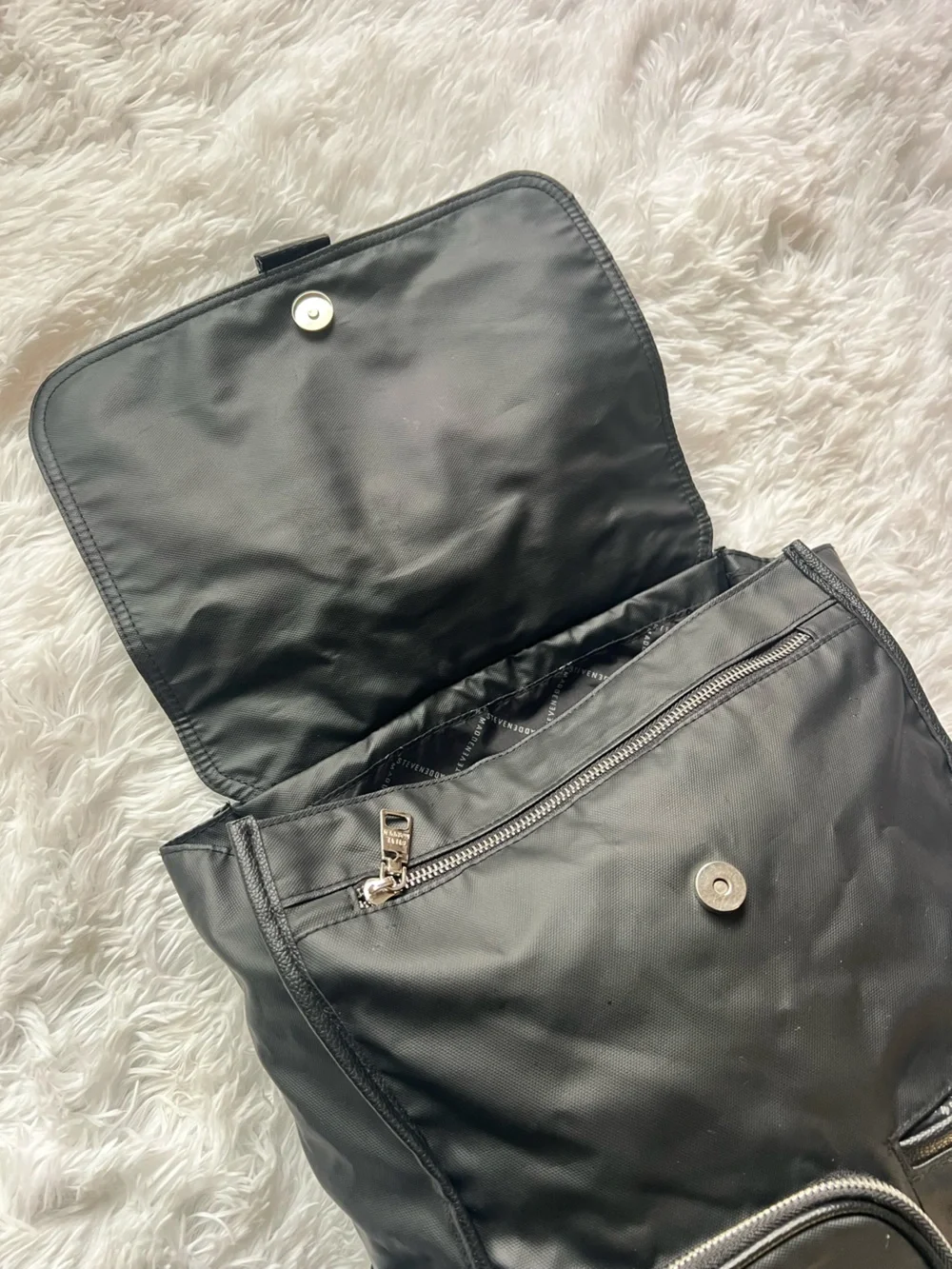Back to School Steve Madden Black Backpack